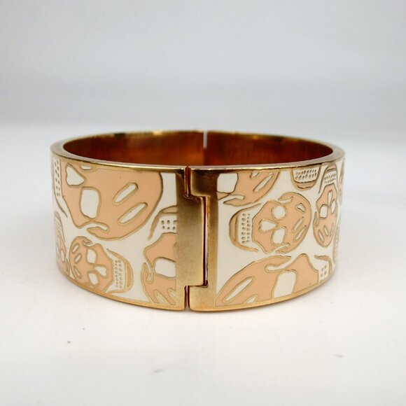 Authentic ALEXANDER McQUEEN Skull design Bangle metal [Used] - Picture 4 of 10